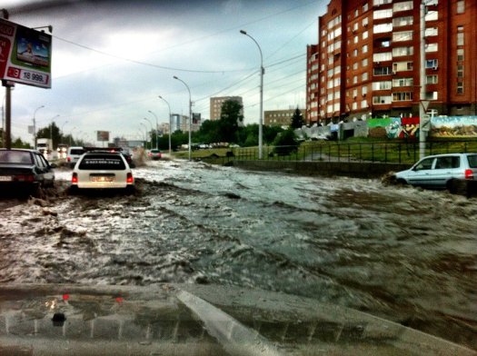 Thunderstorm in Novosibirsk