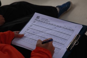 Data sheet (taken by Craig Turner)