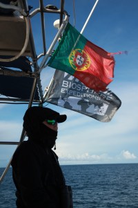 Camila on aft lookout duty