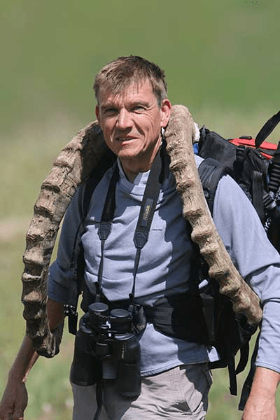 Gerry and ibex horns