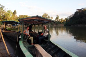 Catherine and Alan on the way to the station