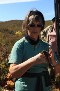 Jane with a cisticola