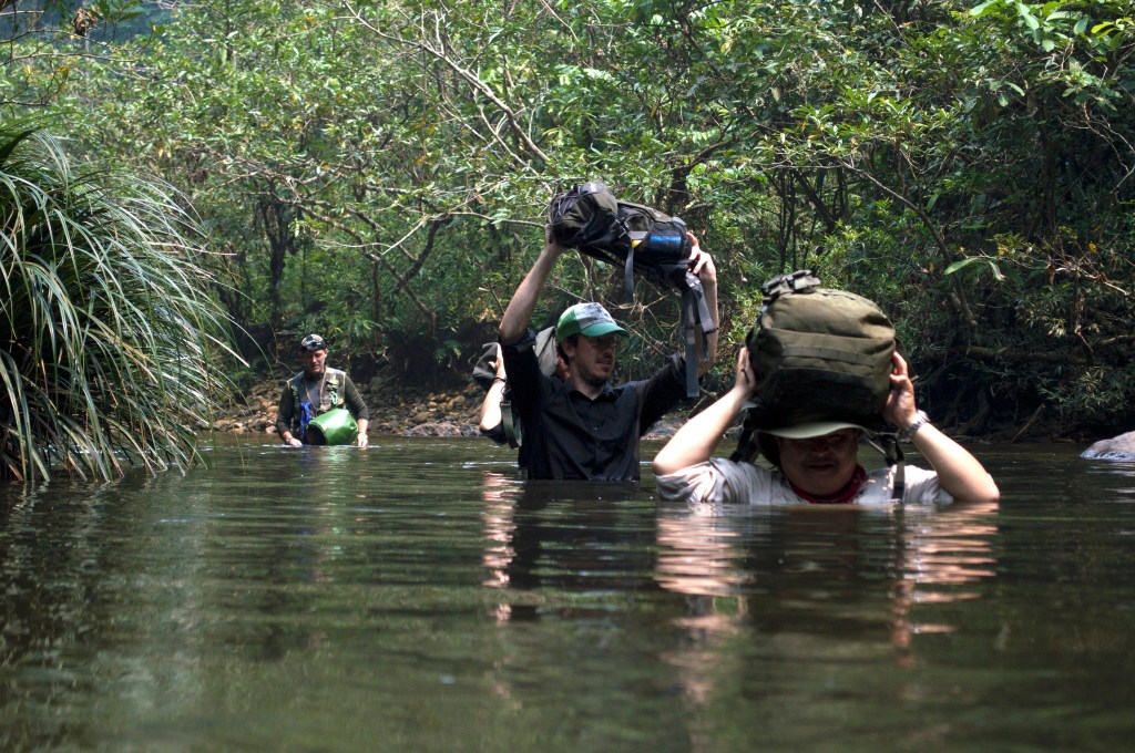 Tough expedition work in Sumatra